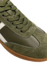 Lade das Bild in den Galerie-Viewer, OS1809 Olive OOG Leder Sneakers
