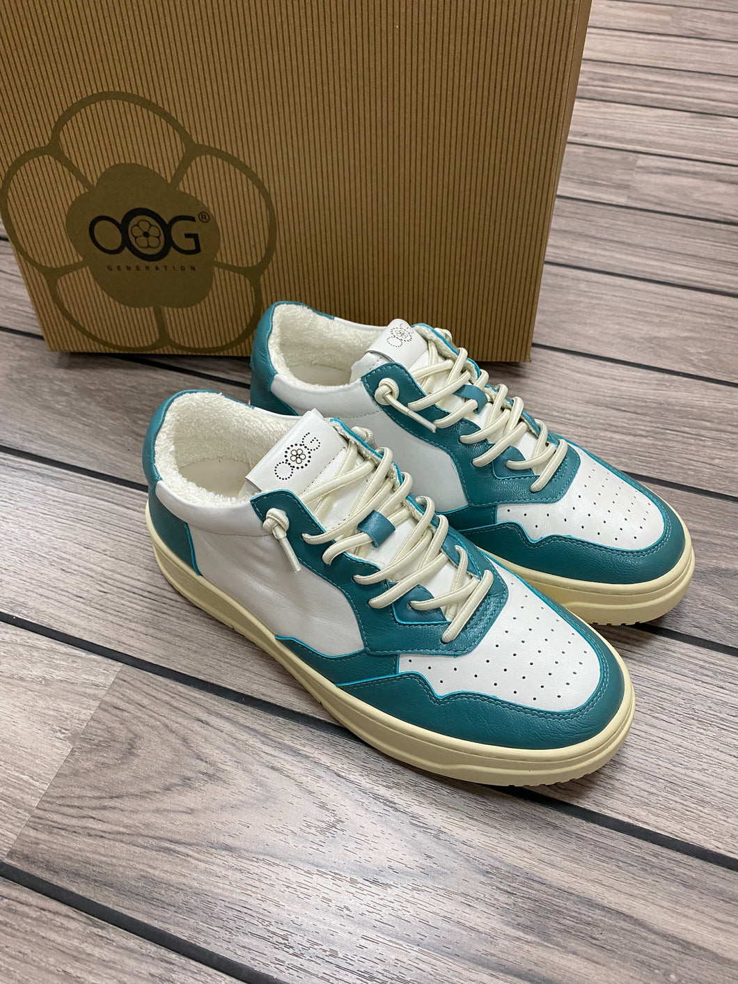 OS1811 Blue/White OOG Leder Sneaker