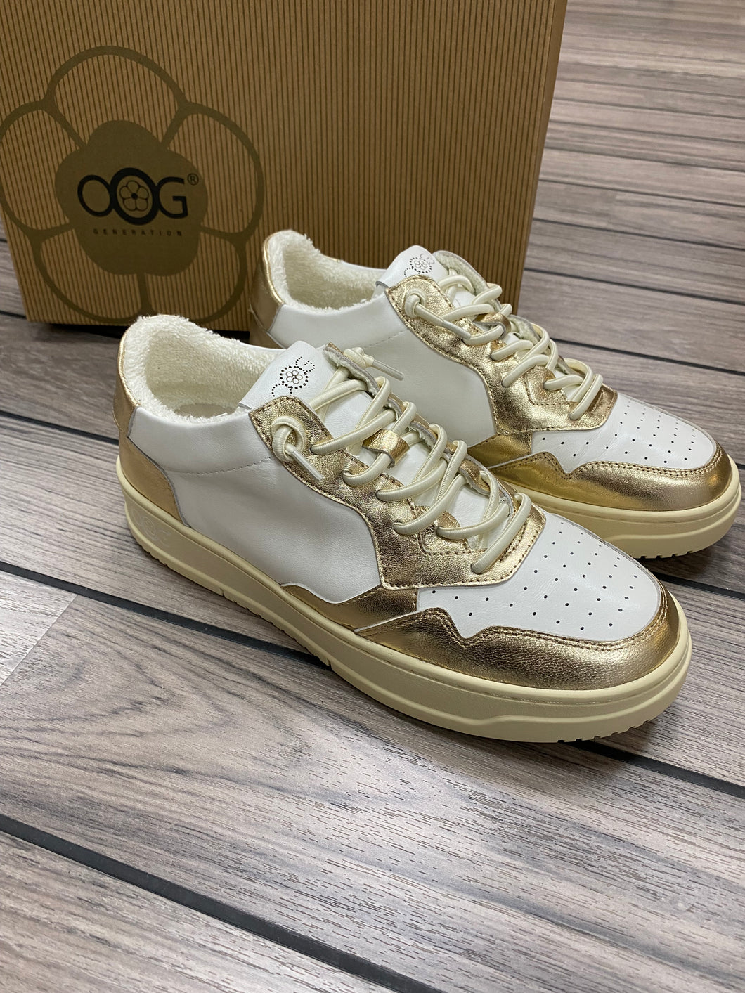 OS1811 Gold/White OOG Leder Sneaker