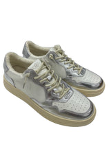 Lade das Bild in den Galerie-Viewer, OS1811 White/Silver OOG Leder Sneaker
