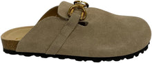 Lade das Bild in den Galerie-Viewer, OS1819 Khaki OOG Damen Leder Hausschuhe Slipper Clogs
