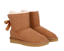 Lade das Bild in den Galerie-Viewer, OB61664 OOG Damen Lederboots mit Schleife und Lammfell EU

