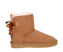 Lade das Bild in den Galerie-Viewer, OB61664 OOG Damen Lederboots mit Schleife und Lammfell EU
