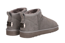 Lade das Bild in den Galerie-Viewer, OB5889 Grey OOG Ultra Mini Damen Leder Boots EU
