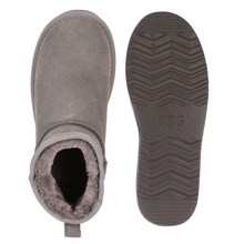 Lade das Bild in den Galerie-Viewer, OB5889 Grey OOG Ultra Mini Damen Leder Boots EU
