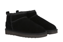 Lade das Bild in den Galerie-Viewer, OB5889 Black OOG Ultra Mini Damen Leder Boots EU
