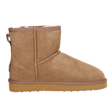 Lade das Bild in den Galerie-Viewer, OB58541 Khaki OOG Mini Damen Leder Boots EU
