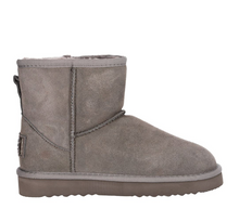Lade das Bild in den Galerie-Viewer, OB58541 Grey OOG Mini Damen Leder Boots EU

