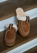 Lade das Bild in den Galerie-Viewer, OB5088 Camel Cozy Hausschuhe aus Echten Leder mit Plateausohle EU
