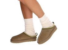Lade das Bild in den Galerie-Viewer, OBTC16 Green OOG Cozy Hausschuhe aus Echten Leder EU
