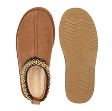 Lade das Bild in den Galerie-Viewer, OBTC16 Camel OOG Cozy Hausschuhe aus Echten Leder EU
