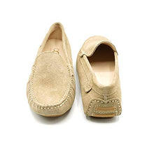 Lade das Bild in den Galerie-Viewer, OOG Damen Klassisch Wildleder Krawatte Penny Loafers Gemütlich Handgefertigt Damen Mokassins Slippers
