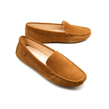 Lade das Bild in den Galerie-Viewer, OOG Damen Klassisch Wildleder Krawatte Penny Loafers Gemütlich Handgefertigt Damen Mokassins Slippers
