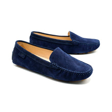 Lade das Bild in den Galerie-Viewer, OOG Damen Klassisch Wildleder Krawatte Penny Loafers Gemütlich Handgefertigt Damen Mokassins Slippers
