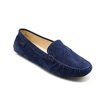 Lade das Bild in den Galerie-Viewer, OOG Damen Klassisch Wildleder Krawatte Penny Loafers Gemütlich Handgefertigt Damen Mokassins Slippers
