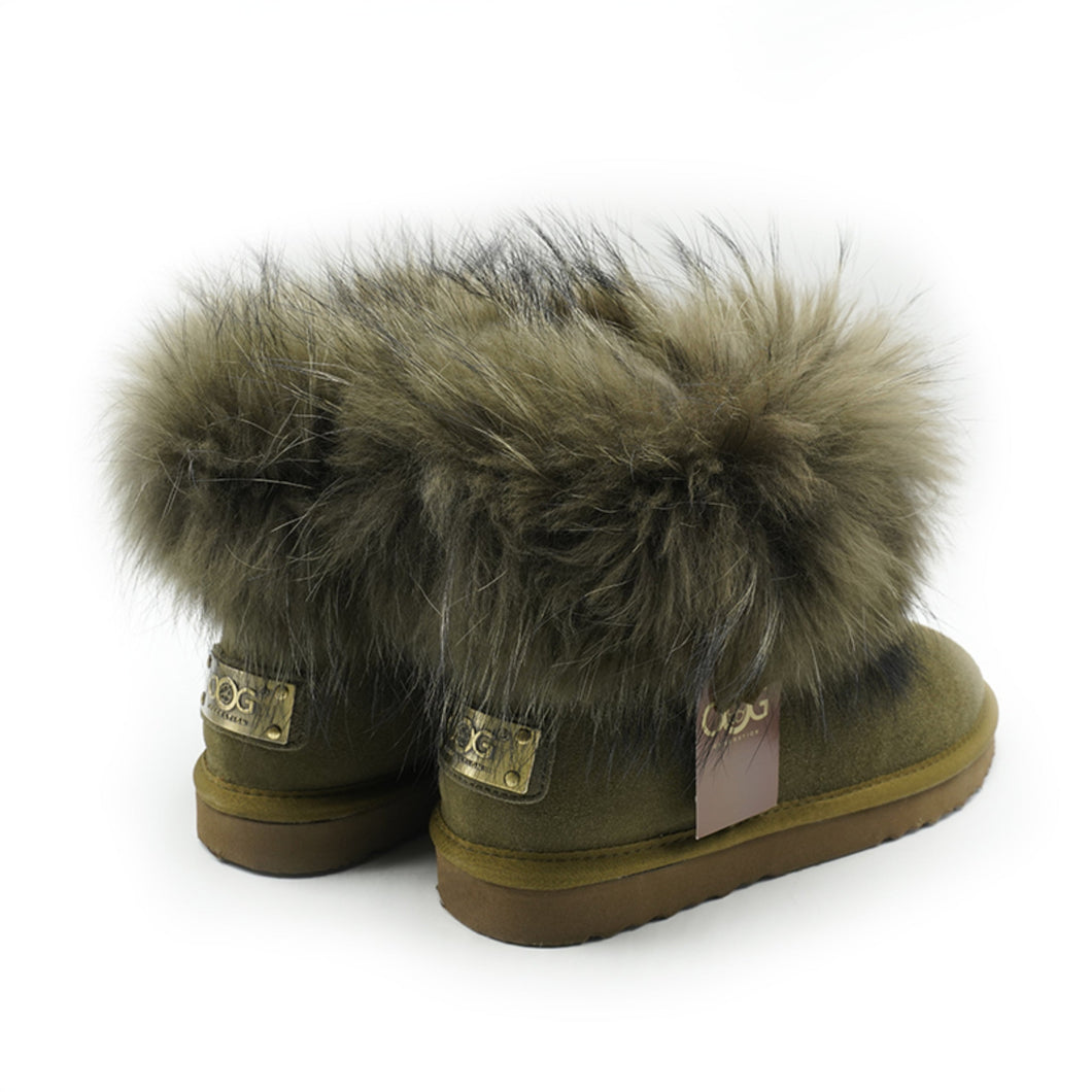 OB0541 - Green / 36 - Lederboots